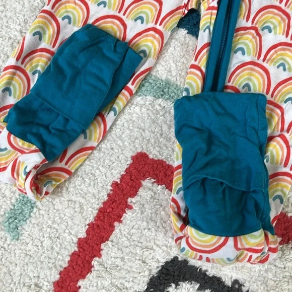 Little Sleepies rainbow sleeper 18-24 months Like New - Picture 3 of 4